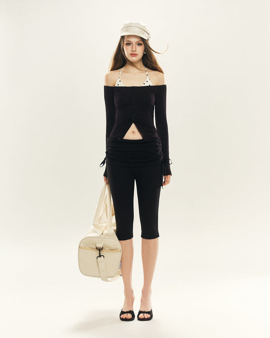 Set Orbit Off-Shoulder Top & Fay Cropped Pants