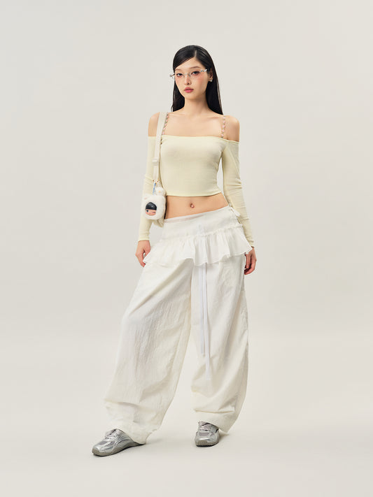 Milky Ruffle Pant