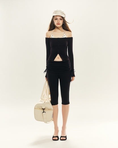 Set Orbit Off-Shoulder Top & Fay Cropped Pants