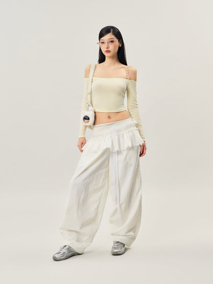 Milky Ruffle Pant
