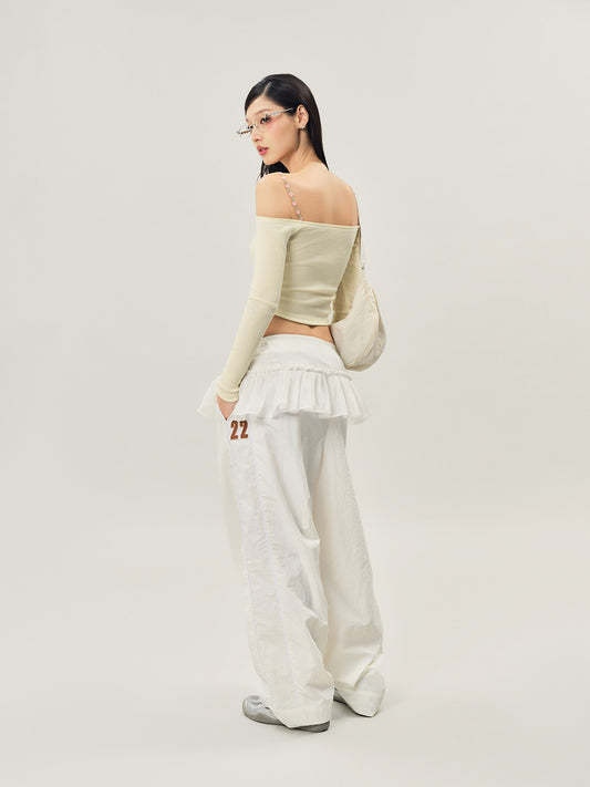 Milky Ruffle Pant
